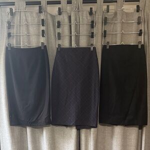 3 Pencil Skirts Size: 0